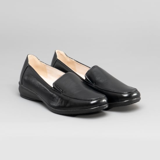 SALLY Womens Slip-On Loafers Black - Image 2