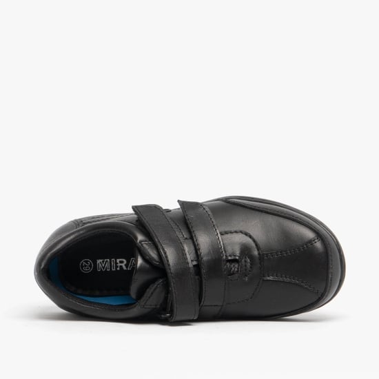 BILLY Boys Leather School Shoes Black - Image 4