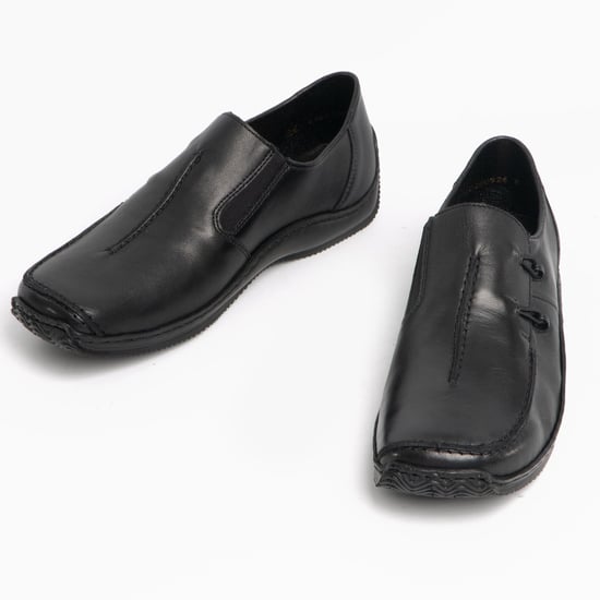 L1751-00 Ladies Slip-On Shoes Black - Image 2