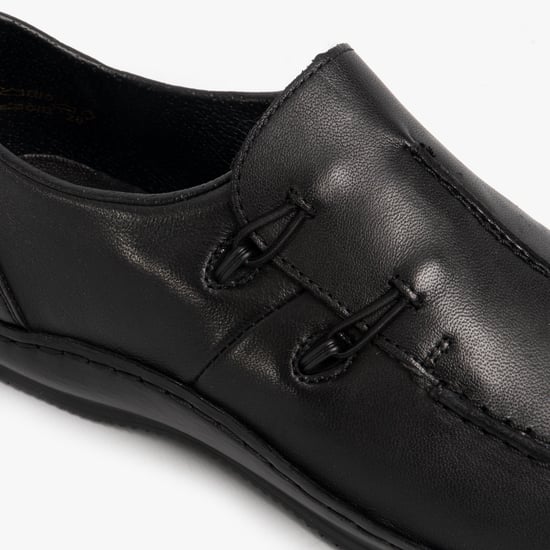 L1751-00 Ladies Slip-On Shoes Black - Image 6