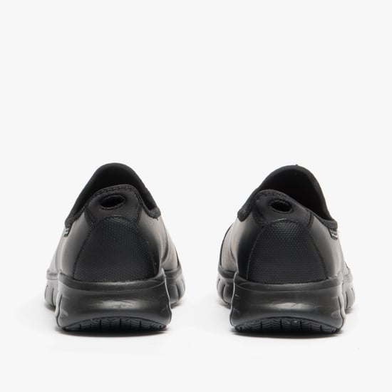 RELAXED FIT - SURE TRACK Ladies Leather Anti-Slip Shoes Black - Image 6