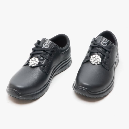 FLEX ADVANTAGE SR - FOURCHE Mens Leather Trainers Black - Image 2
