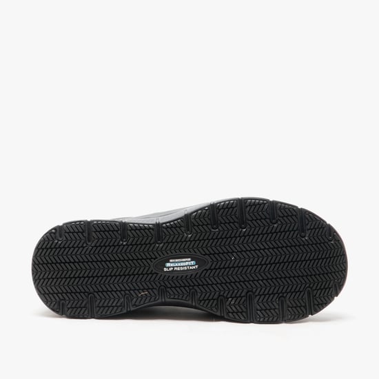 FLEX ADVANTAGE SR - FOURCHE Mens Leather Trainers Black - Image 3