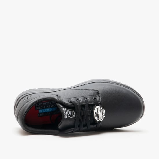 FLEX ADVANTAGE SR - FOURCHE Mens Leather Trainers Black - Image 4