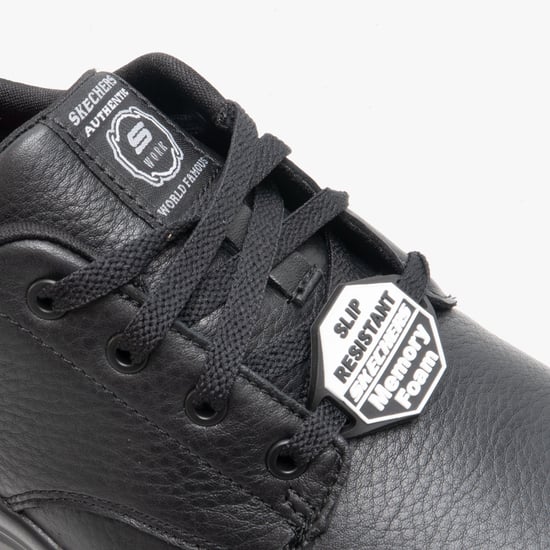 FLEX ADVANTAGE SR - FOURCHE Mens Leather Trainers Black - Image 6
