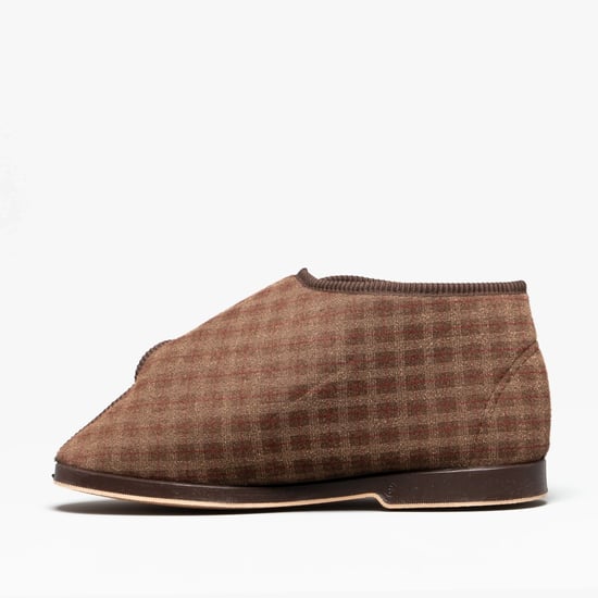 GBS KESWICK Mens Boot Slippers Brown - Image 3