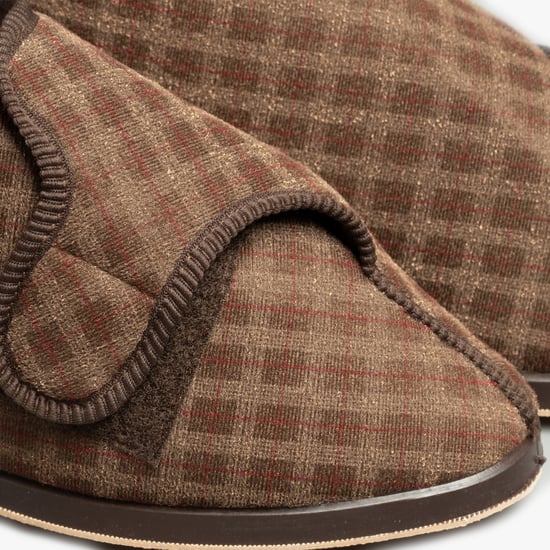 GBS KESWICK Mens Boot Slippers Brown - Image 5