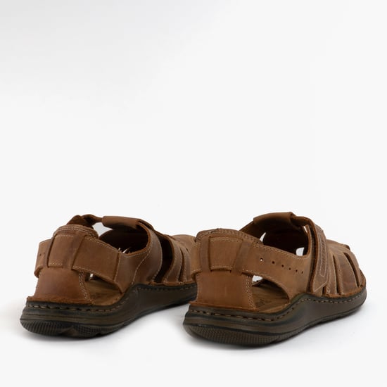 MAVERICK 01 Heren Leren Sandalen Kastanjebruin - Image 3