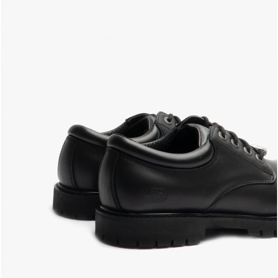 ONTSPANDE PASVORM: COTTONWOOD - ELKS SR Heren Leren Antislip Schoenen Zwart - Image 5