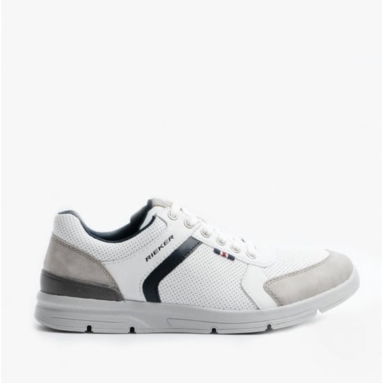 16426-40 Mens Casual Trainers White Combi - Image 1