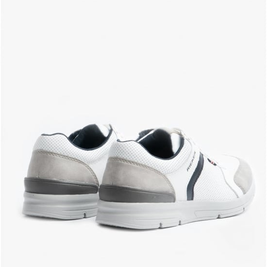 16426-40 Mens Casual Trainers White Combi - Image 5