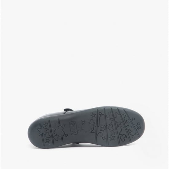 WISH Girls Leather Mary Jane School Shoes Patent Black - Image 4