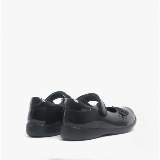 WISH Girls Leather Mary Jane School Shoes Patent Black - Image 6