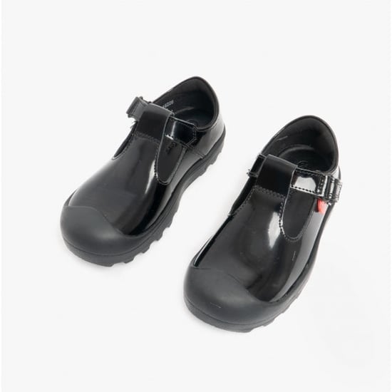 PLUNK MJ Girls Leather School Shoes Black - Image 2