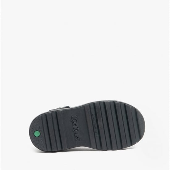 PLUNK MJ Girls Leather School Shoes Black - Image 3