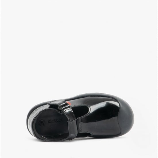 PLUNK MJ Girls Leather School Shoes Black - Image 4