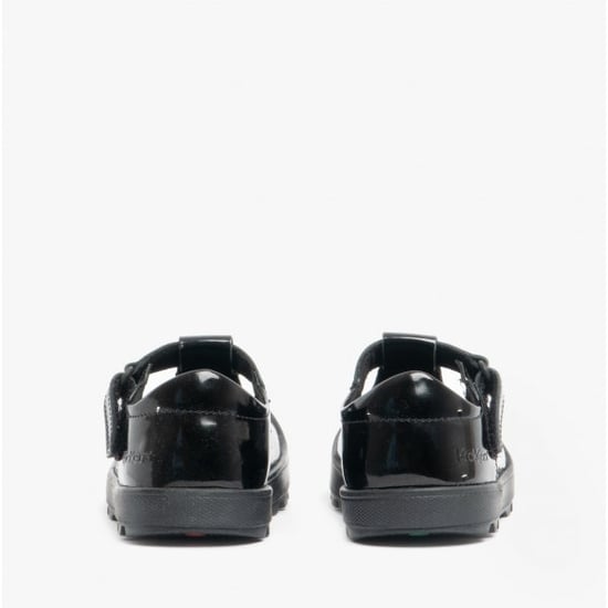PLUNK MJ Girls Leather School Shoes Black - Image 5
