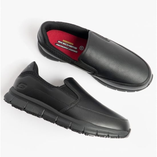 NAMPA ANNOD Ladies Anti-Slip Trainers Black - Image 2
