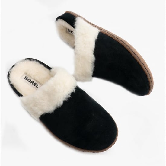 Sorel NAKISKA SLIDE II Womens Mule Slippers Black/Natural - Image 3