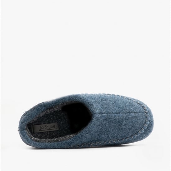 Jo & Joe SLIGO Mens Mule Slippers Navy - Image 4
