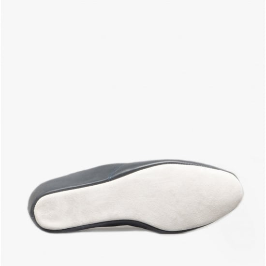 Cincasa Menorca MAHON Womens Leather Mule Slippers Navy - Image 3