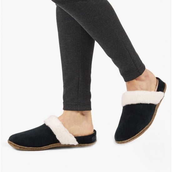 Sorel NAKISKA SLIDE II Womens Mule Slippers Black/Natural - Image 2