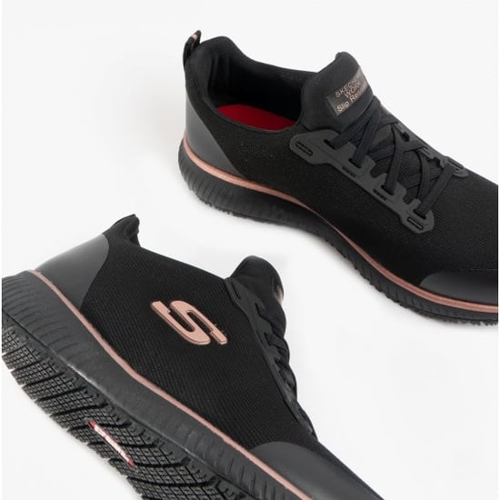 SQUAD SR Ladies Occupational Trainers Black/Rose Gold - Image 2