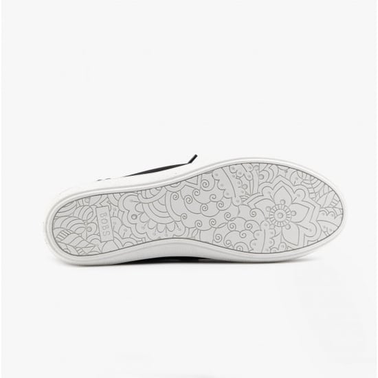 BOBS B CUTE Ladies Canvas Slip On Trainers Black - Image 4