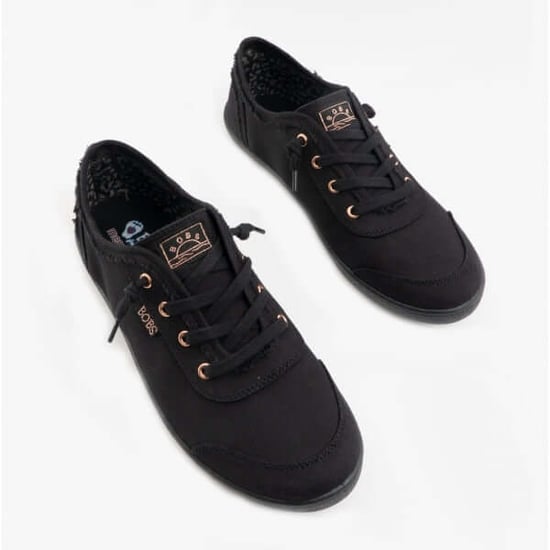 BOBS B CUTE Ladies Slip-On Trainers Black - Image 3