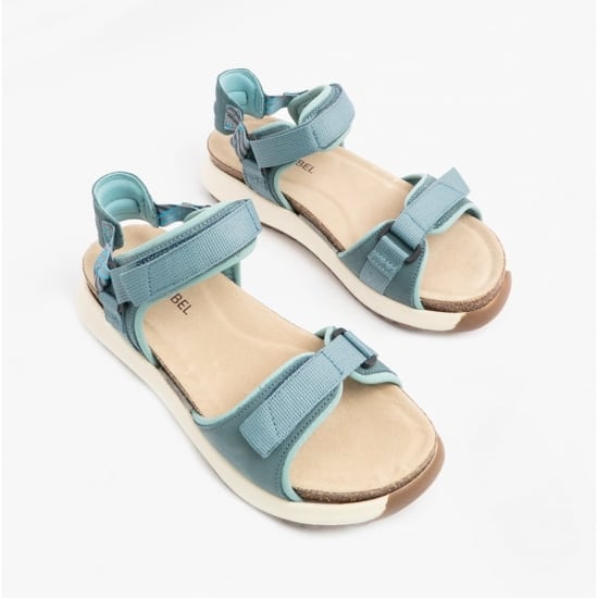 ANNIE 04 Ladies Touch Fasten Sandals Azur Combi - Image 2