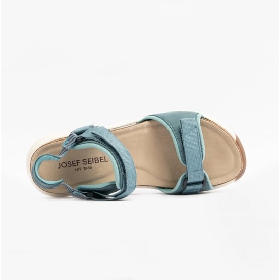 ANNIE 04 Ladies Touch Fasten Sandals Azur Combi - Image 4