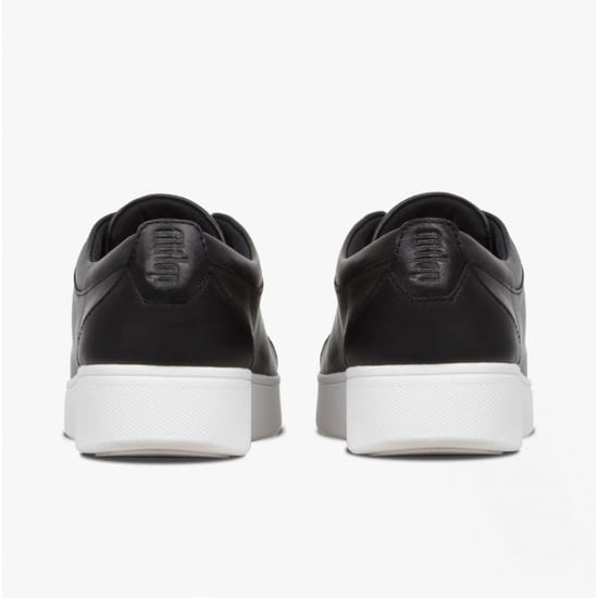 RALLY Ladies Leather Trainers Black/White - Image 6