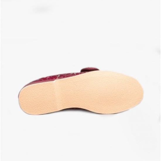 GBS BELLA Womens Extra Wide (E+) Boot Slippers Wine - Image 3