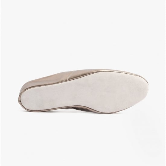 Cincasa Menorca MAHON Womens Leather Mule Slippers Pewter - Image 3