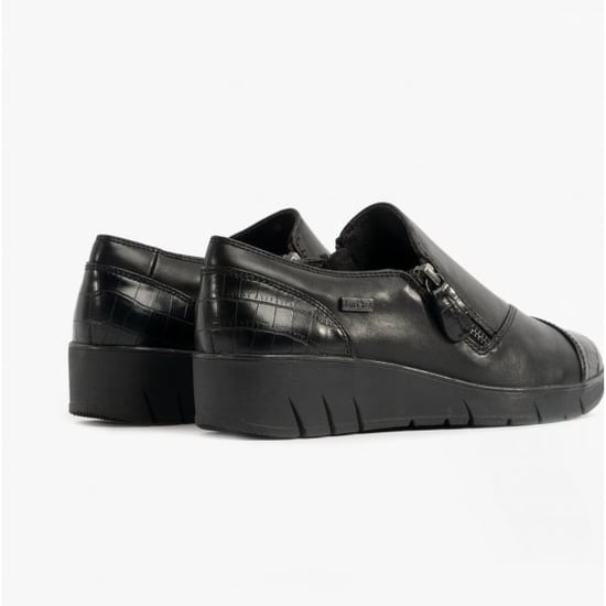 24660-29-055 Ladies Leather Shoes Black Croc - Image 2