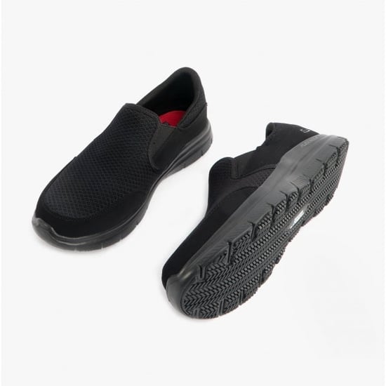 WIDE FIT: FLEX ADVANTAGE - MCALLEN SR Mens Trainers Black - Image 2
