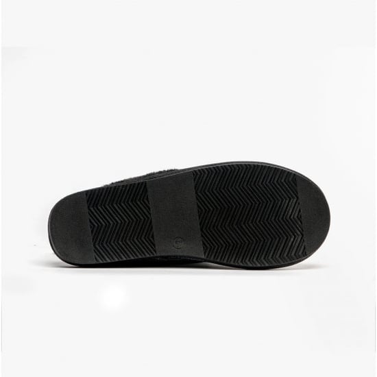 Jo & Joe SHIMMER Womens Mule Slippers Black - Image 4