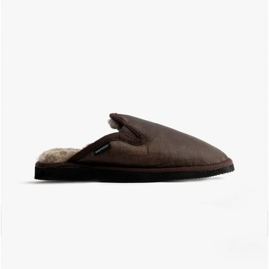 Shepherd ADAM Mens Sheepskin Mules Stone Oild Antique - Image 1
