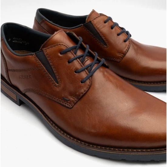 14621-24 Mens Leather Shoes Brown - Image 5