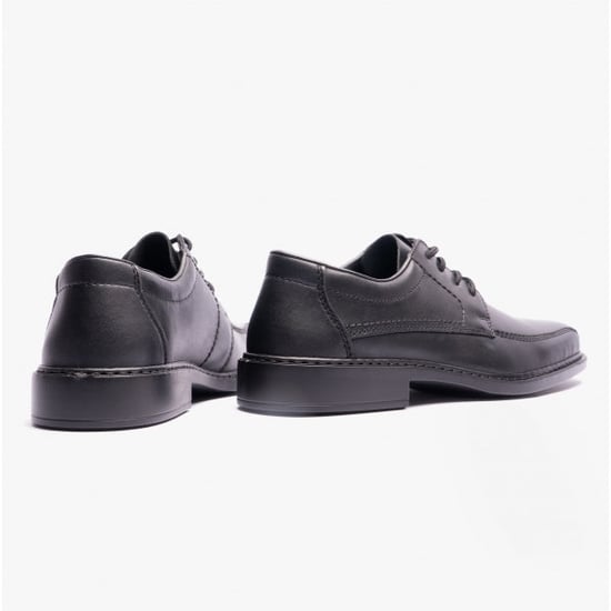 B0812-00 Mens Extra Wide Shoes Black - Image 3