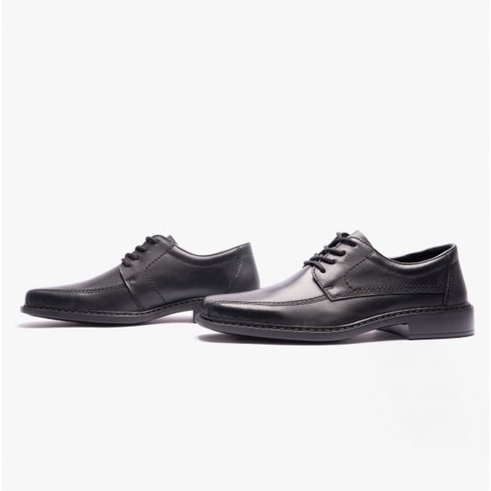 B0812-00 Mens Extra Wide Shoes Black - Image 4