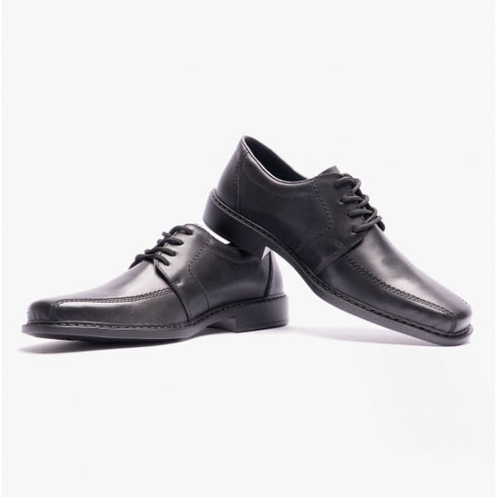 B0812-00 Mens Extra Wide Shoes Black - Image 5