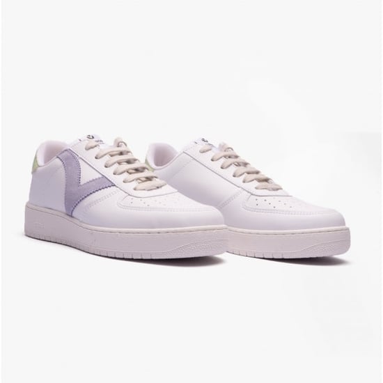 MADRID CONTRAST FAUX LEATHER Womens Trainers Pastel Multi - Image 2
