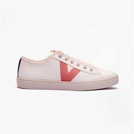 BERLIN ECO CONTRAST CANVAS Womens Trainers White/Rose - Image 1
