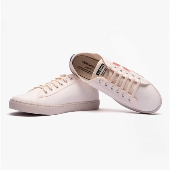 BERLIN ECO CONTRAST CANVAS Womens Trainers White/Rose - Image 4