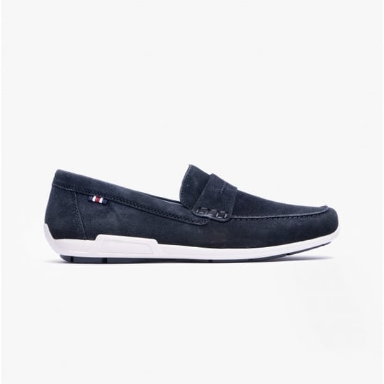 09050-14 Mens Moccasin Loafers Blue - Image 1