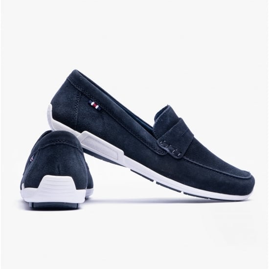 09050-14 Mens Moccasin Loafers Blue - Image 5