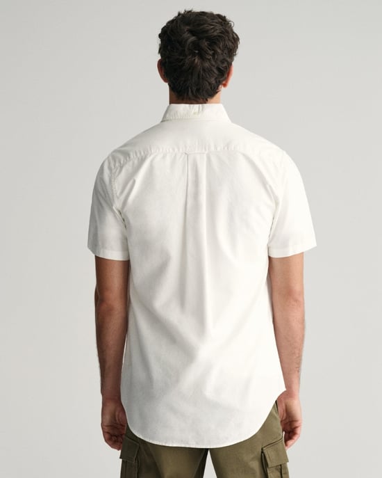 GANT Mens Regular Fit Short Sleeve Oxford Shirt - Image 4