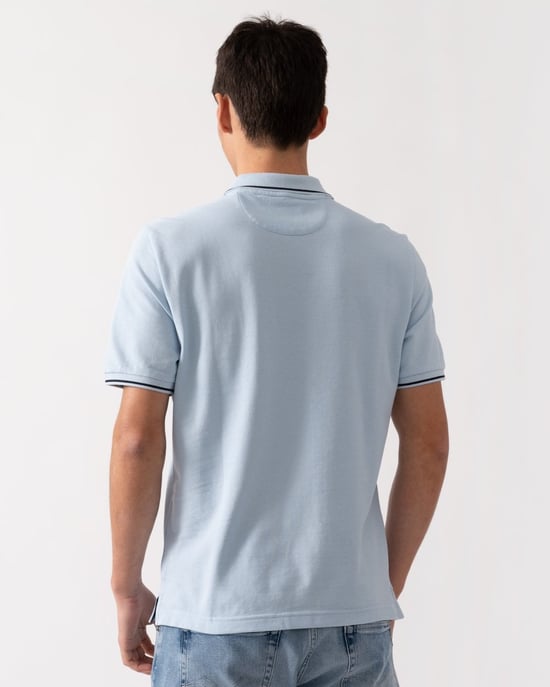GANT Heren Korte Mouw Tipping Pique Polo - Image 4