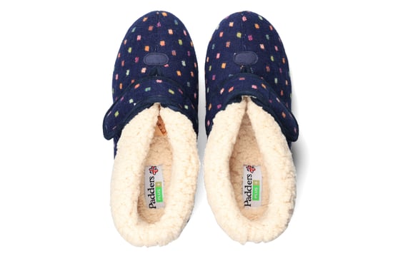 Padders BESS Womens Slippers Navy - Image 4
